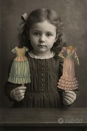 Poupées de papier fine ‘800 bambole carta antiche