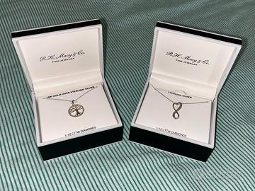 Collane R.H. Macy & Co. in argento con diamanti