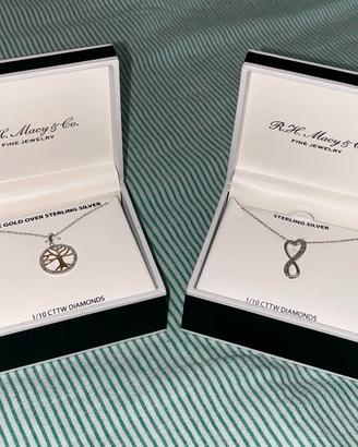 Collane R.H. Macy & Co. in argento con diamanti
