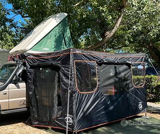 Tenda  carcamp con veranda tendalino