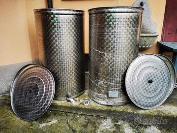 N. 2 NUOVO Serbatoio tino inox da 500 litri 