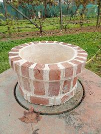 vasi artigianali in mattoni vecchi 