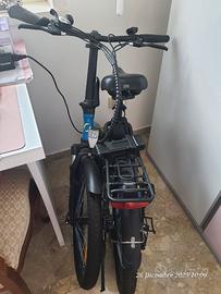 Bicicletta elettrica pieghevole Argento Piuma