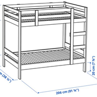 Letto a castello Mydal in legno Ikea