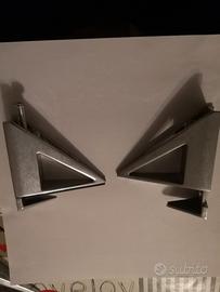 Reggimensila triangolare in finitura acciaio