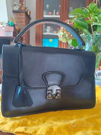 SADDLERS UNION Borsetta vintage, rigida, pelle