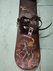 snowboard Santa Cruz Line Østvold 152 + attacchi