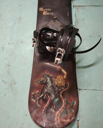 snowboard Santa Cruz Line Østvold 152 + attacchi