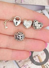 lotto 4 Charm originale Pandora 