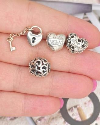 lotto 4 Charm originale Pandora 