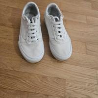 Vans bianche donna con rialzo