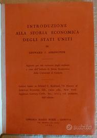 ARRINGTON Storia economica degli Usa ('59) Firmato