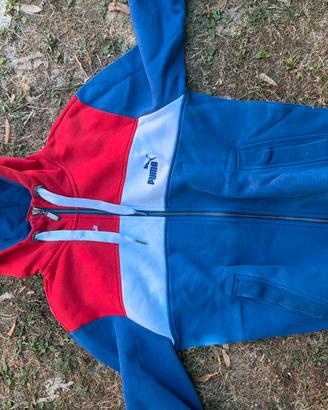 Felpa puma con zio e cappuccio nuova taglia s