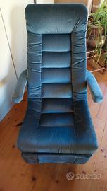 poltrona  reclinabile vintage
