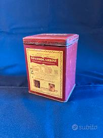Scatola di latta vintage spasmocarbine