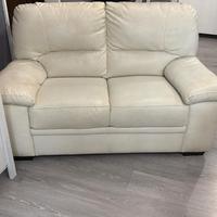 Divano due posti in pelle