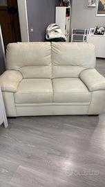 Divano due posti in pelle