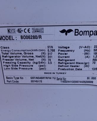 Frigo bompani retrò Set completo accessori