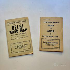 Cartine stradali Delhi e Agra