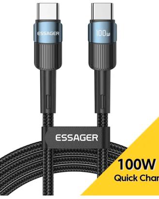 cavo usb tipo C carica rapida 100w Essanger 2metri