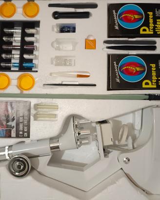 Microscopio giocattolo MAX vintage con valigetta