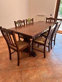 Tavolo in legno stile fratino