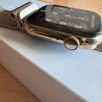 Apple watch 8 45 mm acciaio Lte oro