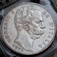 5 Lire 1879 UMBERTO I