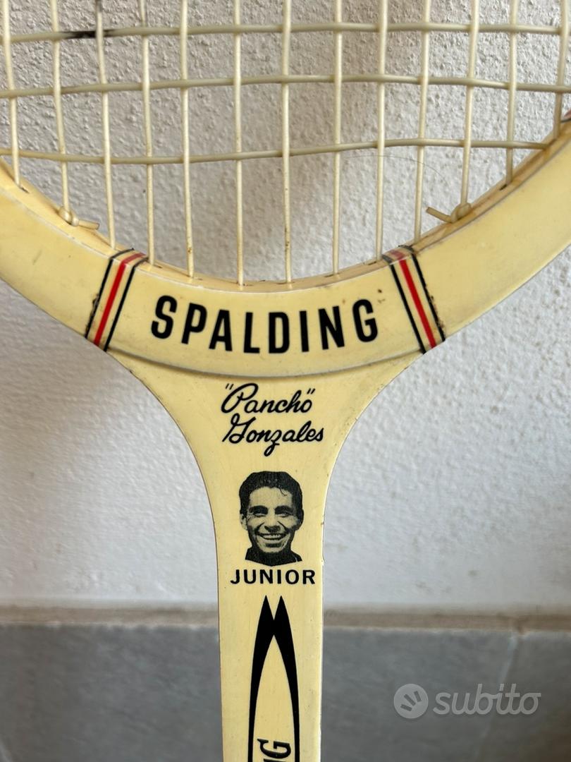 RACCHETTA DA TENNIS D'EPOCA IN LEGNO : ' SPALDING PANCHO GONZALES SIGNATURE