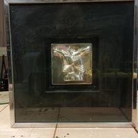 Quadro opera Cristo di Lino Salvato serie I Gusci 