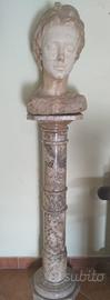 Colonna e Busto in Marmo