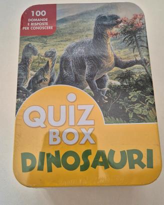 Quiz box dinosauri 100 domande e risposte