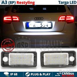 PLACCHETTE Luci TARGA LED per AUDI A3 8P CANBUS