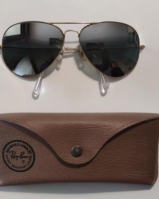 Occhiali da sole Ray-Ban Aviator vintage anni '80 