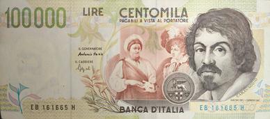 banconota da 100000 lire 