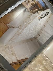 Completo letto e copriletto da corredo