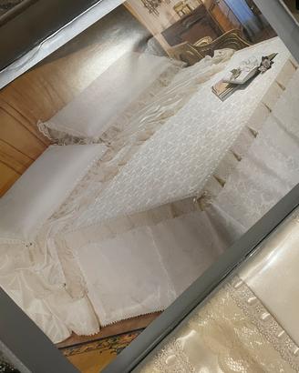 Completo letto e copriletto da corredo