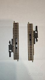 2x FLEISCHMANN 9114 BINARIO mm.111 con DISP. SGANC