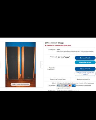 Diffusori infinity 8 k