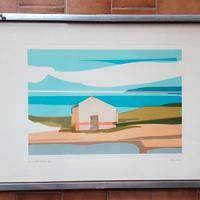 QUADRO SERIGRAFIA A. GUARDIGLI ANNI 70 FIRMATA-1