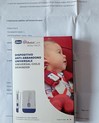 Dispositivo antiabbandono