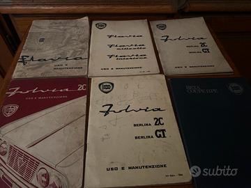 Collezione di libretti di uso manutenzione Lancia
