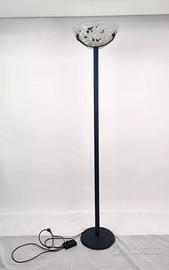 Lampada piantana a stelo vetro Murano h180cm blu