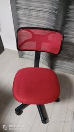 sedia con rotelle 