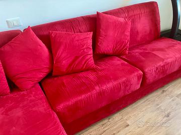 Divano letto con chaise long