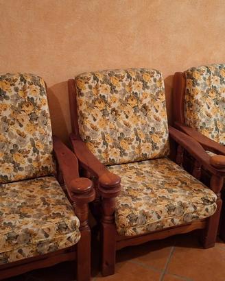 Divano 3 posti con 2 poltrone