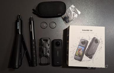 Action cam Insta 360 x4 con accessori
