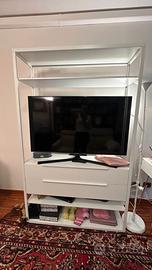 IKEA FJÄLKINGE libreria / mobile TV con 2 cassetti