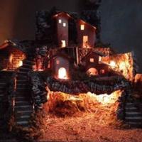 presepe con luci