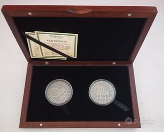 Moneta argento Leone Swarovski Bielorussia Mennica